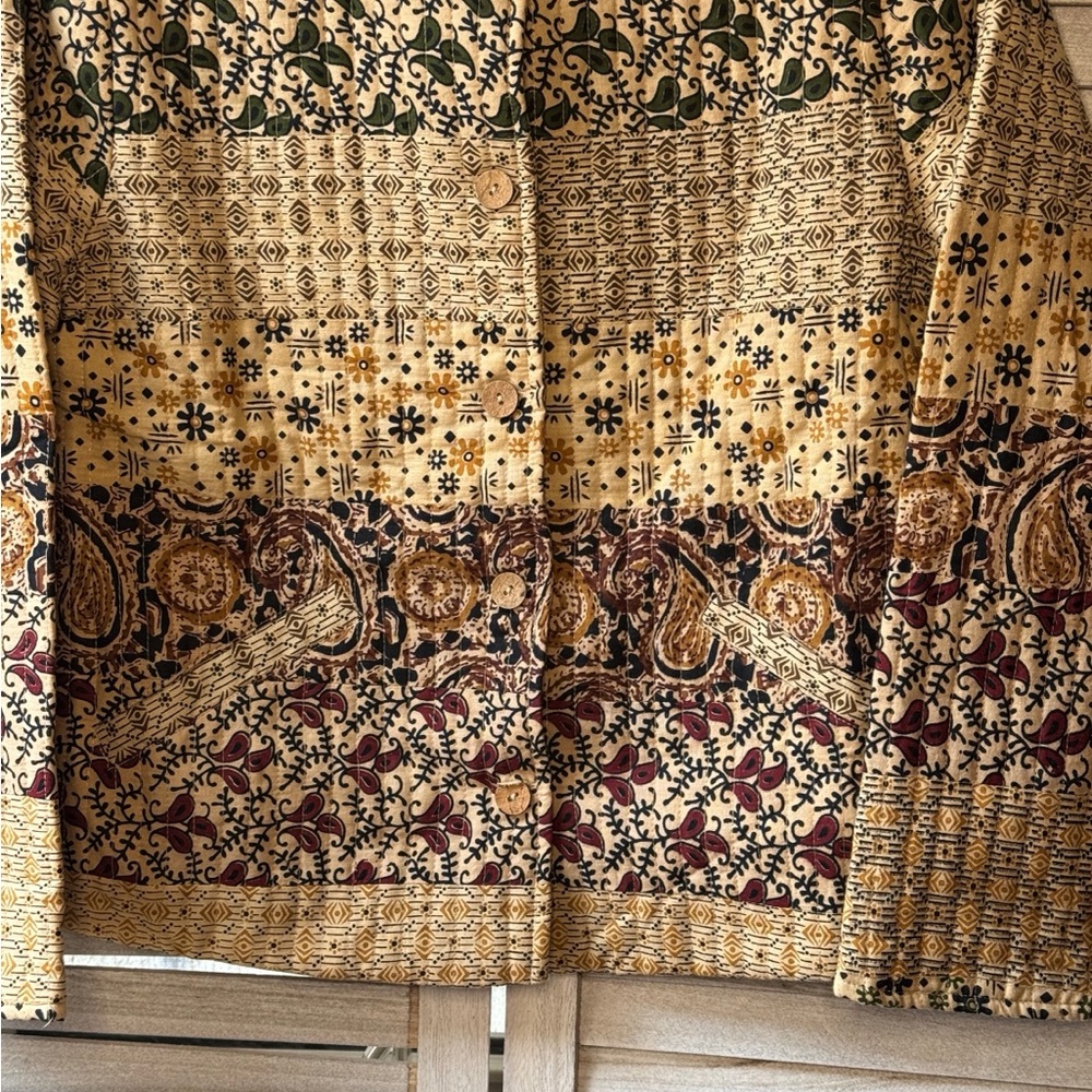 Young Threads Bohemian Patchwork Blazer. Size Sma… - image 6